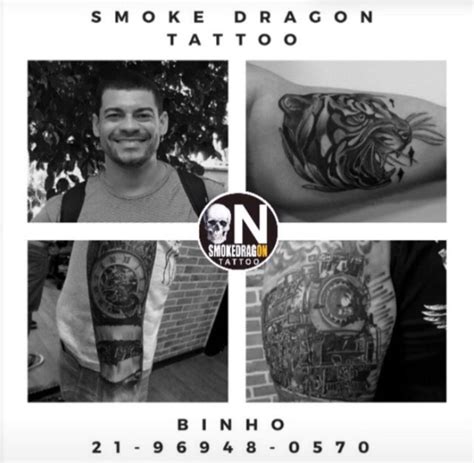 Smoke Dragon Tattoo e Piercing / Tatuagem Centro de Rio de。